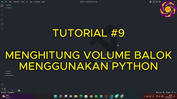CARA MENGHITUNG VOLUME BALOK MENGGUNAKAN PYTHON - TUTORIAL PYTHON