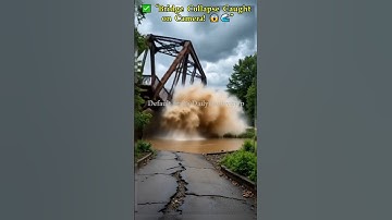 ✅ “Bridge Collapse Caught on Camera! 😱🌊” #shortsviral #viralvideos @DailyPositivity-p