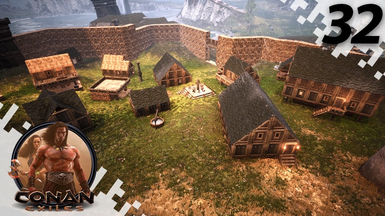 CONAN EXILES: THE FROZEN NORTH - Town Growing! - EP32 - YouTube