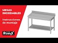 Vídeo: Mesa Central con 2 Estantes 1000x700x850 mm Desmontable (201) Romux
