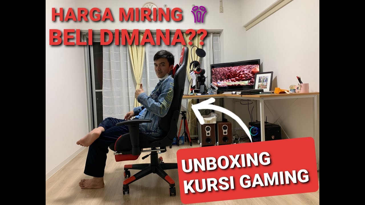  UNBOXING KURSI GAMING  MURAH kursigaming unboxing  murah 