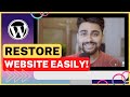 How to restore wordpress website withwithout backup 2022