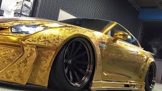 Gold Plated, Precisely Engraved Nissan GT-R by Kuhl Racing