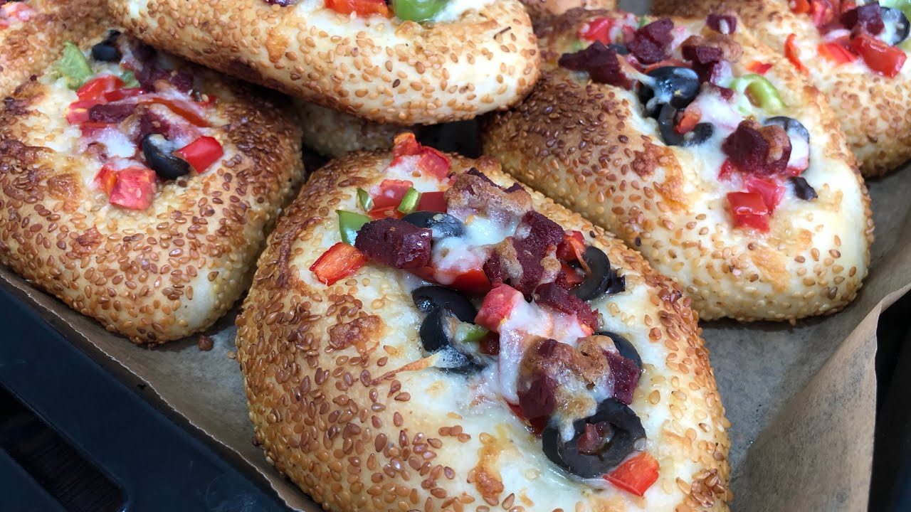 BOL SUSAMLI SİMİT TADINDA PİZZA POĞAÇA TARİFİ