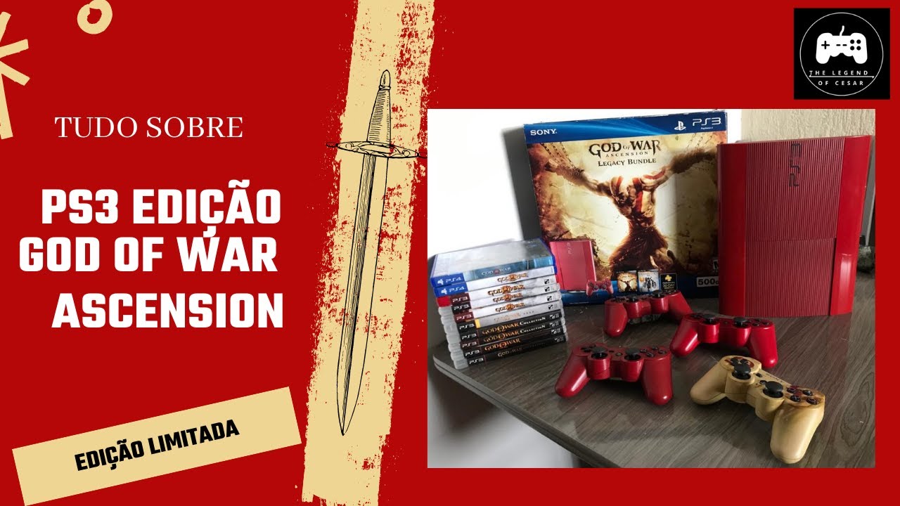 PS3 ganhará pacote em vermelho, com os seis jogos da série God of War