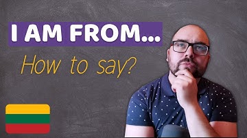 Lithuanian lessons for beginners - How to say where you are from?