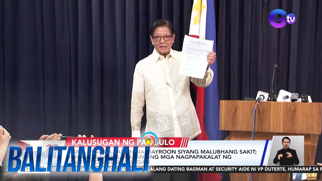 PBBM, pinabulaanan na mayroon siyang malubhang sakit; hinamon ng palakasan... | Balitanghali