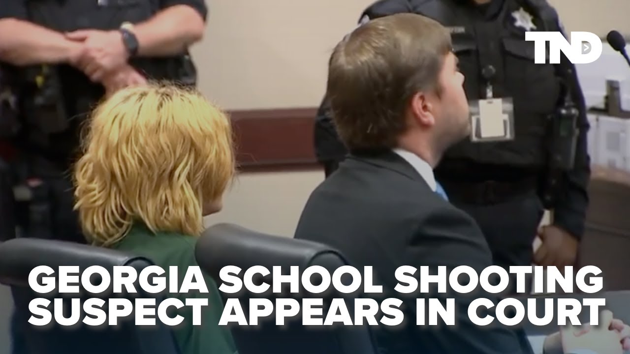 Georgia school shooting suspect makes first appearance in court - YouTube