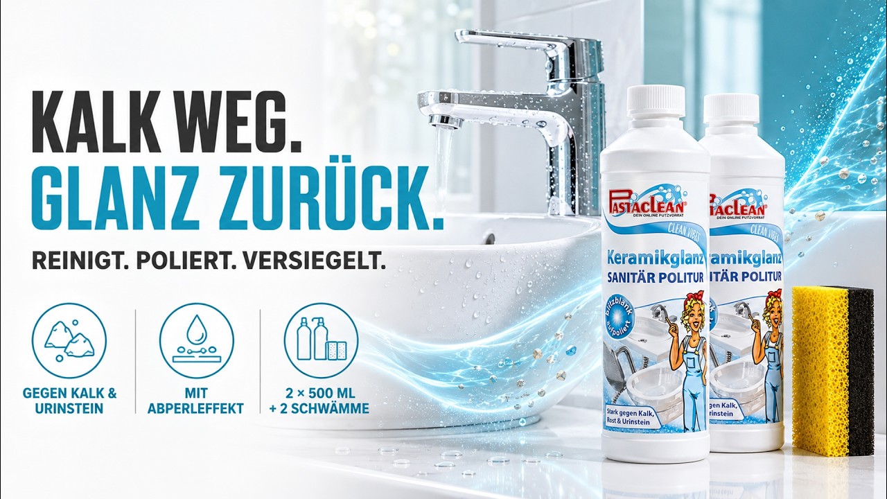 Sanitärpolitur richtig anwenden: Kalk weg & Glanz zurück | Karina & Jan Kunath