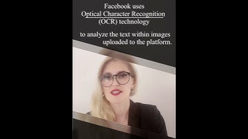 Facebook and OCR, optical character recognition technology