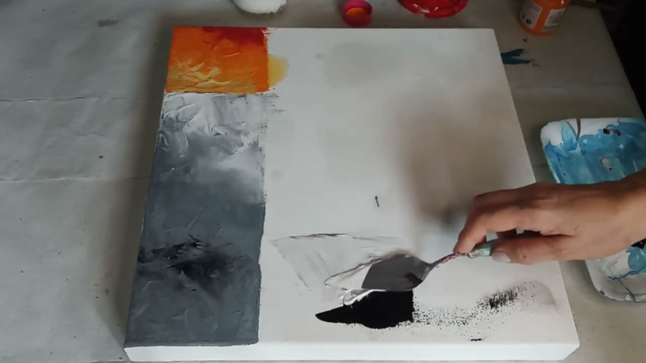 Tela abstrata geométrica desfocada.