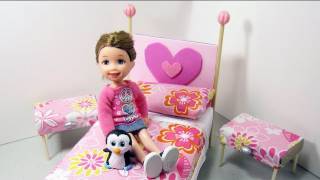 In this episode we show you how to make a bed and side tables from cardboard (for littlest pet shop, Ty lil ones, Mini american girl 