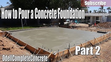 How to Pour a Concrete Foundation For Garages, Houses, Room Editions, Etc Part 2