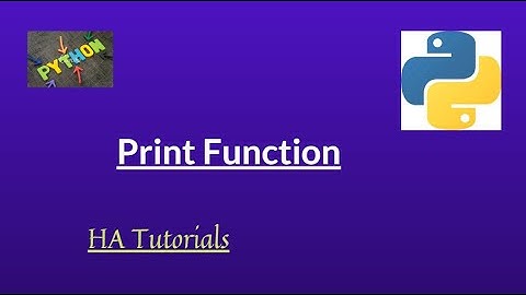 Print Function & its  Arguments in Python || Urdu/Hindi