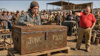 The Estate Auction Laughed as a Young Woman Paid $100 for a Welded-Shut Rusty Chest — Then She.. Guide