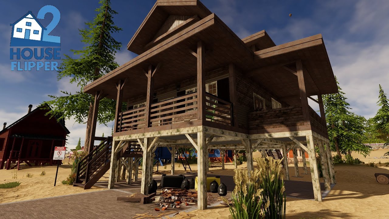 Turning Stilt House Into Three Story Home ~ House Flipper 2 - YouTube