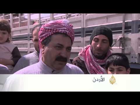 خسائر سائقي الشاحنات جراء إغلاق معابر بالأردن