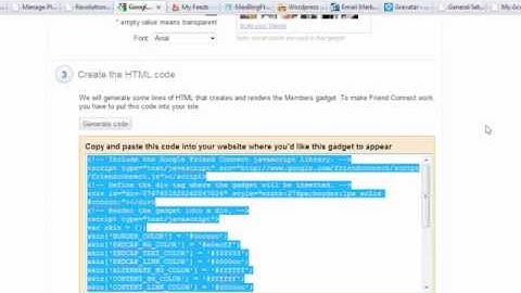 Free Blogging Widgets. -Google Friend Connect-