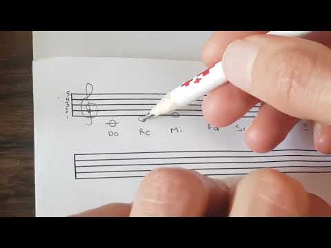 ¿Cómo escribir las notas musicales en el cuaderno pautado?