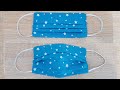 Face Mask Sewing Tutorial / How to make Fabric Face Mask / Cloth Face Mask No Sewing Machine!