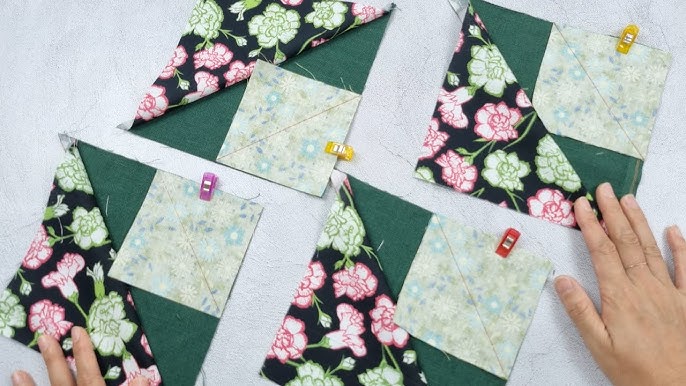 Easy Patchwork Block. For Beginners. Easy Patchwork Quilt Pattern. Patchwork  Design. 