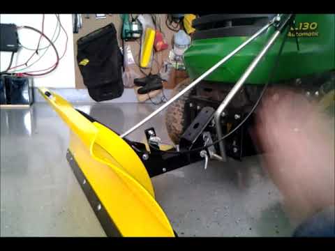 INSTALLING JOHN DEERE SNOW BLADE IN 2019 - YouTube