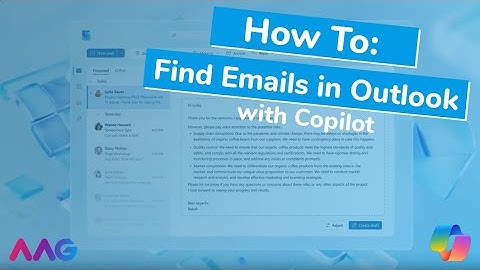 How to find emails in Outlook with Copilot