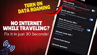 How to Turn On Data Roaming on Android | This One Setting Fixes No Internet Abroad