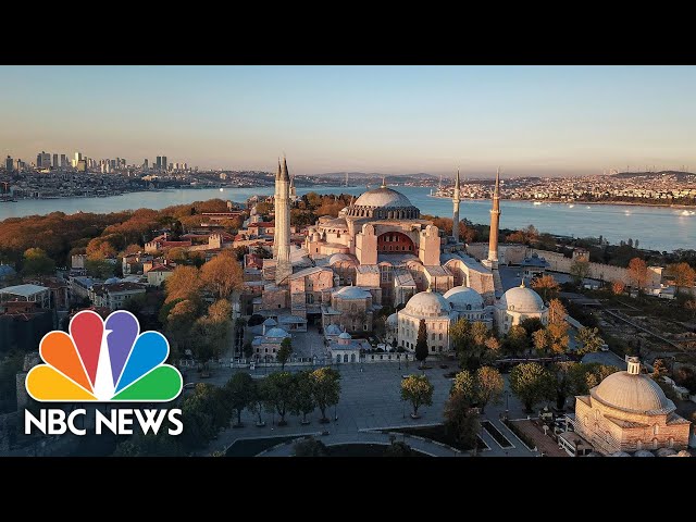 Turkey’s Culture War Widens After Iconic Hagia Sophia Reopens As A Mosque | NBC News class=