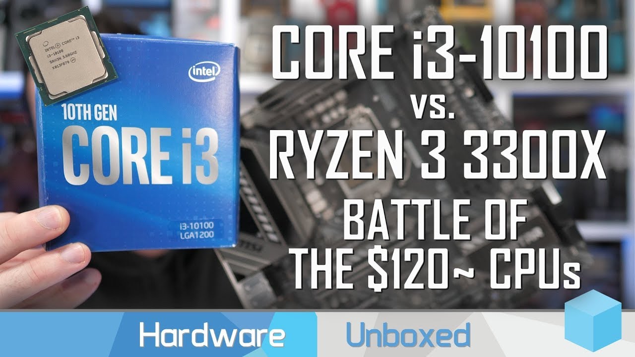 ⁣Intel Core i3-10100 + B460 Review vs. Ryzen 3 3300X & 3100