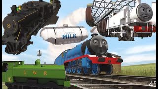 TIMOTHY - DUCK - BLACK TRAIN - GORDON - SLOWLY,SLOWLY!-THOMAS AND FRIENDS-TRAINZ RAILROAD SIMULATOR