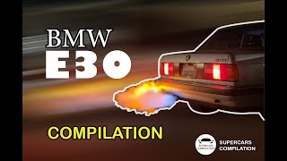 The Best Compilation of BMW E30 Burnout, Drifting, Backfire, Turbo, Exhaust Sound