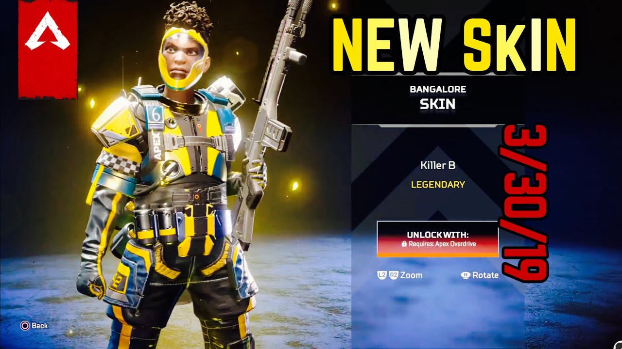 New Killer B Bangalore Legendary Skin Apex Legends Item Shop 3 30 19 Youtube