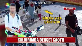 Kaldırımda dehşet saçtı!