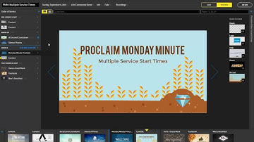 How to set Multiple Service Times - Proclaim Monday Minute