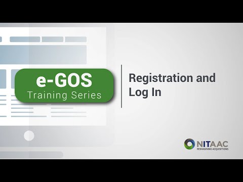 e-GOS Training Series: Registration and Login