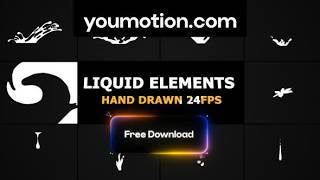 Information Flash Fx Liquid Elements 24fps | Free Hand-Drawn Pack + Color Control (AE, PR, DR, FCPX) News