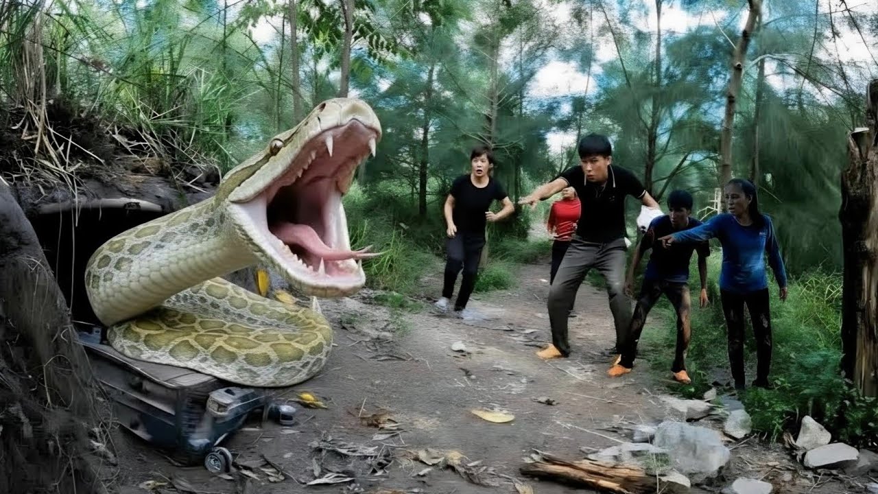 Brave Expert Catch Giant Golden 100kg Python in a Deep Cave - YouTube