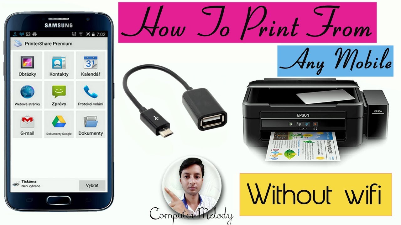 how to print from mobile without wifi printer?