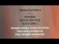 Tatiana Kurtukova Matushka KOLAY OKUNUŞ Easy Lyric 