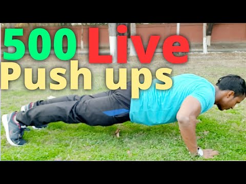 लाईव 500 Push ups कैसे करे । - YouTube