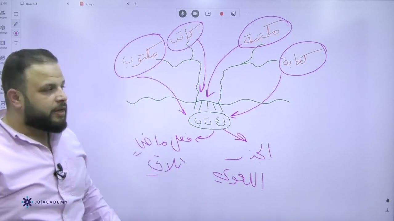 الجذر اللغويّ مع الأستاذ حمزة الدرابكة