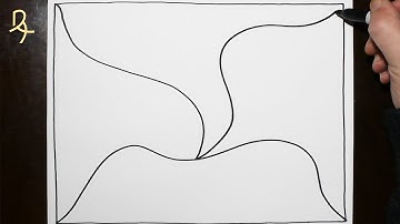 Daily Line Illusion | Undergrowth 3D Abstract Pattern / Spiral Drawing / Satisfying and Relaxing