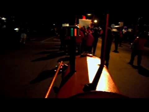 Jeff Hyatt Driving tractor in holiday on the lake parade 2010