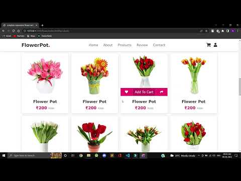 Flower Pot Store Website | Frontend Web Development | TCR Innovation