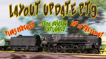 OO Scale DCC Layout Build Update Pt9 | Frog Juicers Explained | Bachmann 9F dcc sound running
