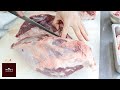 【肉処理】牛「芯玉（シンタマ）」の処理。Beef ham preparation