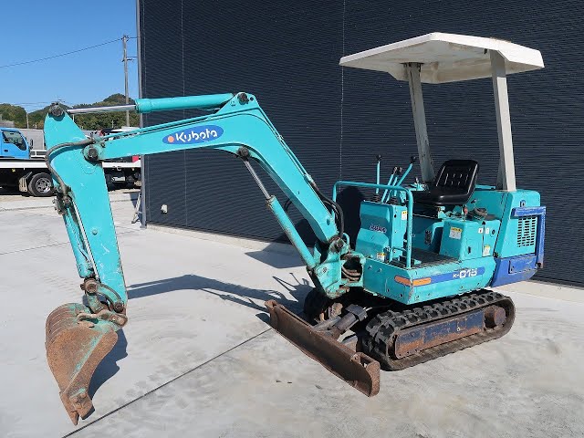 旭川発☆KUBOTA! ユンボ!ブルペット!KH-14!エンジン始動!排土板!倍速