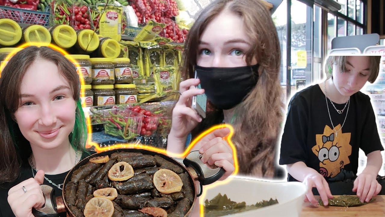 EN SEVDİĞİM YEMEK | İLK KEZ YAPRAK SARMA YAPIYORUM | Market Alışverişi, Tarif ve Mukbang | Vlog