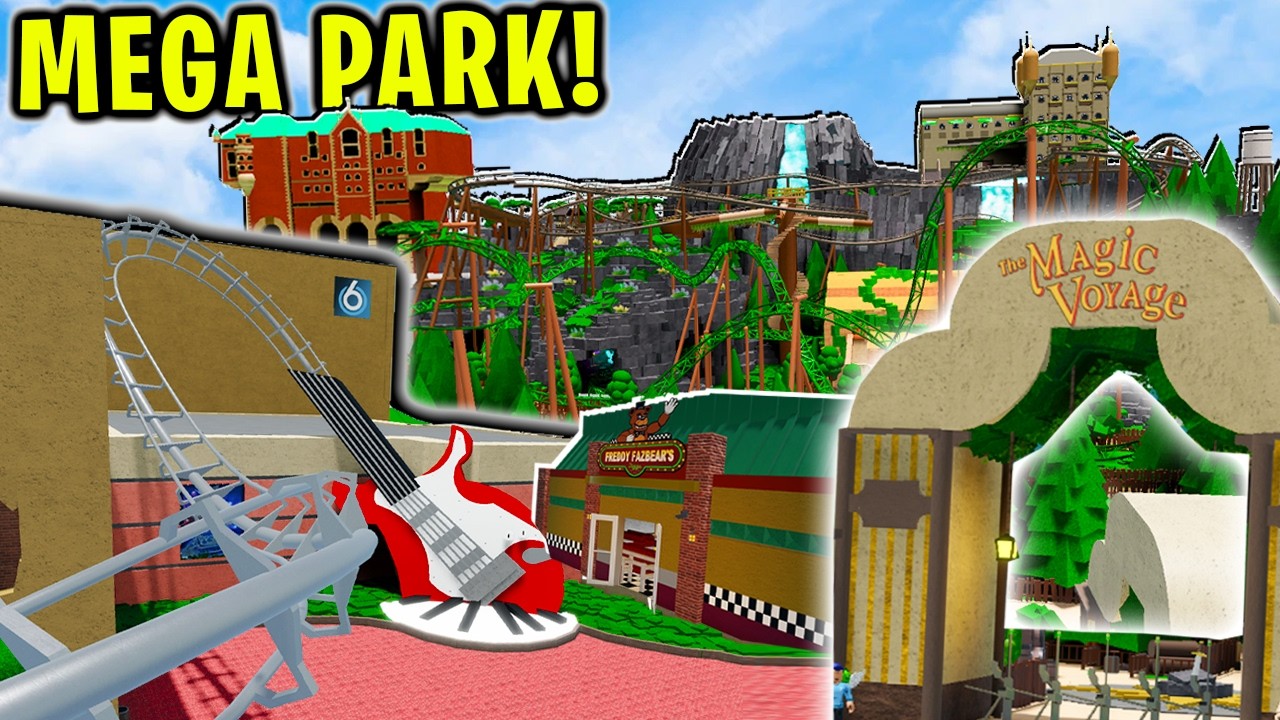 This Theme Park Tycoon 2 MEGA PARK Is AMAZING...